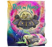 LOGOVISION Rick and Morty Spacial Breakthrough Manta súper Suave con Tacto Sedoso - 152 x 127 cm