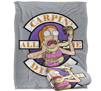 LOGOVISION Rick and Mortycarp En All Them Diems Manta súper Suave con Tacto Sedoso - 152 x 127 cm