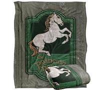 LOGOVISION The Lord of The Rings Prancing Pony Sign Manta súper Suave con Tacto Sedoso - 152 x 127 cm