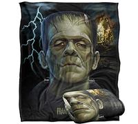 LOGOVISION Universal Monsters Blanket, 152 x 127 cm Frankenstein Head Silky Touch Super Soft Throw Blanket