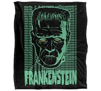 LOGOVISION Universal Monsters Blanket, 152 x 127 cm Frankenstein Neon Silky Touch Super Soft Throw Blanket