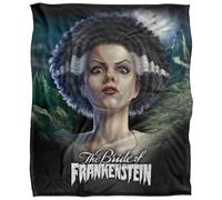 LOGOVISION Universal Monsters Blanket, 152 x 127 cm The Bride Head Silky Touch Super Soft Throw Blanket