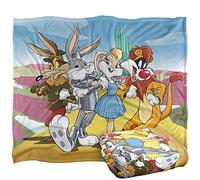 LOGOVISION WB 100Th Looney Tunes Wizard of Oz Manta súper Suave con Tacto Sedoso - 152 x 127 cm