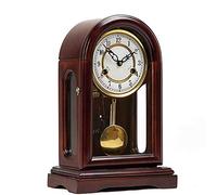 LoJax Reloj de sobremesa Vintage, Relojes de Mesa Europeos, Cuerda Manual mecánica, péndulo sin tictac, Movimiento de Cobre Puro, decoración para Sala de Estar