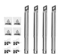 LOKHING 4 Pack 001 Universal BBQ Parrilla de gas Reemplazo de Adjustable quemadores de tubo de acero inoxidable para Campingaz, CCLIFE, Landmann, Char-Broil, Broil-master y otro modelos de parrilla
