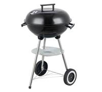 Lola Home Barbacoa de carbón Milena con parrilla de acero negra de 74x45x41 cm