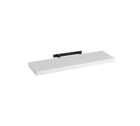Lola Home Estante de pared flotante de madera MDF blanco de 23x80 cm