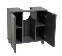 LOLAhome Mueble para Lavabo suspendido Gris con Textura de 60 cm