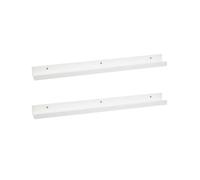 LOLAhome | Repisas de Pared | Balda Flotante Madera| Estante con Bordes | Estantería Estrecha para Cuadros Fotos y Decoración