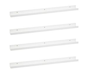 LOLAhome | Repisas de Pared | Balda Flotante Madera| Estante con Bordes | Estantería Estrecha para Cuadros Fotos y Decoración