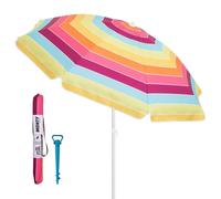 Lolahome Sombrilla Playa Pack Arco Iris | Protección Solar UPF+50