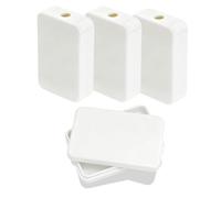 LOLANIUT 4 piezas caja de derivación 55x35x15mm blanca, caja de derivación eléctrica, mini cajas de derivación compacta, Caja de conexiones para proyectos electrónicos y Caja de bricolaje doméstico