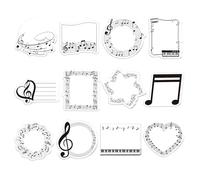 LOLANIUT Notas Adhesivas Música Set 12 Diseños Bloc de Notas Musicales 240 Hojas Post it Creativos para Escuela Oficina Estudiantes Profesores Regalo para Amantes de la Música