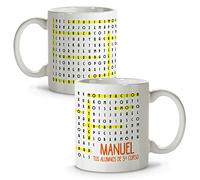 LolaPix Tazas con Frases. Regalos para Profesores. Taza Personalizada. Varios diseños Capacidad de 330ml. Sopa DE Letras