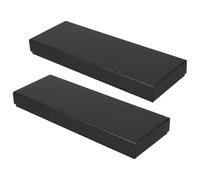 LOLIPPYY 2 Cajas Rígidas para Corbatas con Tapa, Caja de Papel Negra para Obsequio, Protección Duradera y Diseño Elegante, Adecuado para Regalos en Fiestas y Ocasiones Obsequios