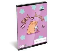 Lollipop Capybara: Cuaderno cuadriculado A5
