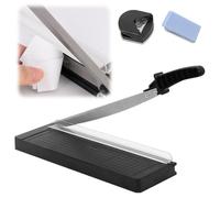LOMUG Cortador de papel A4, 3 en 1, máquina de cortar papel manual con redondeador de esquinas y perforadora, 8 hojas de capacidad de corte, máquina de cortar para etiquetas de papel, fotos, tarjetas