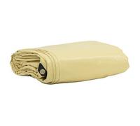 Lona 650g / M² Beige 5 X 7 M Lona Con Recubrimiento De Pvc Vidaxl