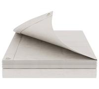 Lona blanca con ojales, 4 x 8 m, 180 gsm de polietileno
