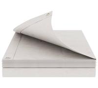 Lona blanca con ojales, 4 x 8 metros, 260 g/m² de polietileno