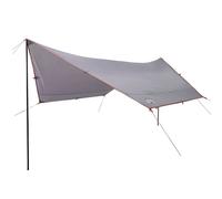 Lona de camping impermeable gris y naranja 430x380x210 cm