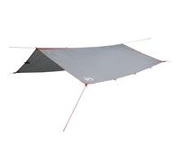 Lona de camping impermeable gris y naranja 500x294 cm