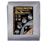 Lona impermeable, 2x3 metros, gris/negra, para jardín y camping