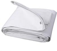Lona impermeable de 280 g/m² con ojales | Blanca | 4 x 8 metros