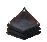 Lona Impermeable Exterior Tela de Sombra Negra con Ojales, Tela Protectora Solar for jardín, Lona Malla for pérgola, Invernadero, Cultivo Plantas(1Mx2M)