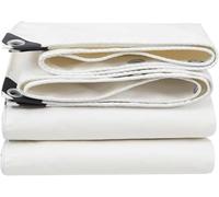 Lona impermeable resistente blanca, 3x6m(9.8ftx19.7ft), 3x6m(9.8ftx19.7ft) | Refuerzo para mascotas, invernadero y almacenaje exterior