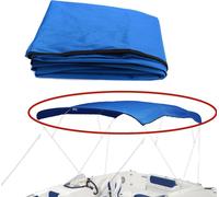 Lona impermeable y resistente a los rayos UV para cubrir embarcaciones, toldo para yates, cubierta superior con cremallera, sin marco. Apta para embarcaciones con 3 arcos, de 155 cm a 183 cm de ancho