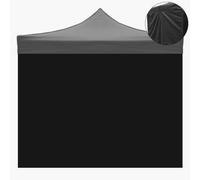 Lona Lateral de 3 x 2 m, Negra, Impermeable, de Repuesto para Carpa Plegable
