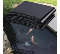 Lona negra prémium para estanques, base impermeable para peces, estanques koi, fuentes de jardín, cascadas, 4 x 6 m, 5 x 8 m, 6 x 10 m, 8 x 12 m, 10 x 15 m (fácil de cortar)