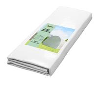 Lona Outsunny 6x3x2 m, Invernadero Tipo Túnel 6x3x2 m, Anti-UV, Impermeable, 12 Ventanas + Puerta Enrollable Blanca BLANCO