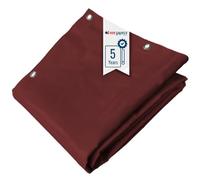 Lona para Jardín 2,5x3 m Rojo Borgoña - Garantía de 5 años TECPLAST - LP506JD - Lona Impermeable de PVC - Resistencia Anti-UV