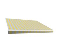 Lona para toldo Poliéster (Amarillo / gris, Ancho: 3 m, Caída: 2 m)
