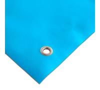 Lona por metros pvc 100% impermeable 680 g/m2 de 250 cm de ancho - Ventadecolchones.com Blue with eyelets in the corners