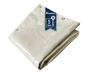 Lona PVC Impermeable 2x3 m Blanco Crema - Garantía de 5 años TECPLAST - LP506MU - Lona Exterior - Resistencia Anti-UV