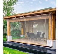 Lona transparente, 6 x 3 metros, con ojales, para techo de invernadero, resistente a la intemperie, plegable, lona de PVC impermeable para proteger de la lluvia, lona transparente