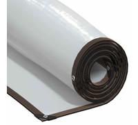 Lona Transparente con Ojales Polietileno 10x12 m | Transparencia 70%, cinta negra, costura de seis filas, ojales cada 100 cm, plegable, para invernadero y piscina