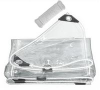 Lona transparente, impermeable, de 3x4 metros, con ojales y cuerda, ideal para jardín y camping