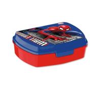 Lonchera de Spiderman para niños de 20 cm, contenedor de plástico para niños, reutilizable, segura para alimentos, para la escuela y viajes de más de 3 años