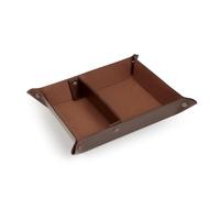 Londo Bandeja de Cuero Organizador Práctica Caja de Almacenamiento para Carteras, Relojes, Llaves, Monedas, Teléfonos Celulares y Equipos de Oficina, Unisex