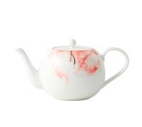 London Boutique Juego de tetera de porcelana fina (1,2 L, con borde dorado, filtro integrado)
