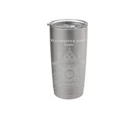 Londres, dibujo de la Abadía de Westminster, Inglaterra Vaso térmico de acero inoxidable de doble pared