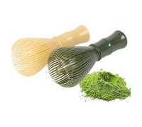 Lonrtesw 2 Piezas PP Resina Matcha Batidor Chasen Cepillo Herramientas para Matcha Té Verde en Polvo Reutilizable Batidor de Polvo Preparar