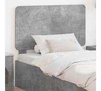 LoogCape Cabecero de hormigón gris a base de madera rectangular 102 x 3 x 100 cm independiente o montado en la pared dormitorio accesorio para cama doble y cama de invitados con superficie fácil de