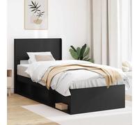 LoogCape Cabecero de madera negro para dormitorio moderno diseño vertical de lamas fácil de montar, duradero, fácil de limpiar, apto para cama doble, cama de invitados, cama con somier