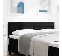 LoogCape Cabecero LED de tela negra de 144 cm acolchado con tiras de luz LED RGB, ajustable para cama doble, canapé y dormitorio, panel de pared moderno con acolchado cómodo para leer