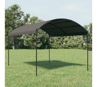 LoogCape Cenador de 3 x 4 m antracita con marco de metal pulverizado, protección UV y protección contra la lluvia, resistente a la intemperie, 100 % poliéster, tienda de campaña para jardín, terraza